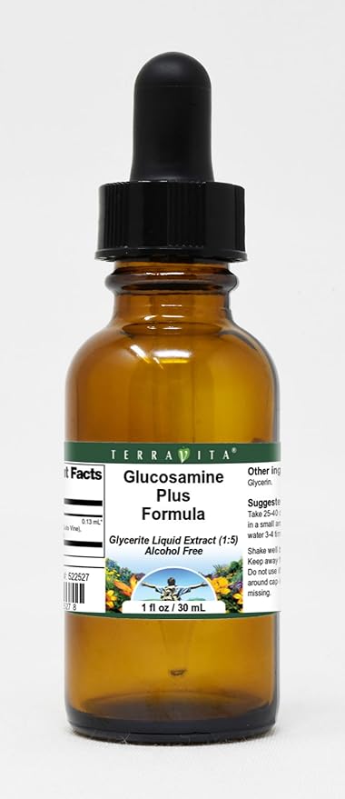Glucosamine Plus Formula Glycerite Liquid Extract (1:5) - No Flavor (1 oz ZIN: 522527) - 3 Pack