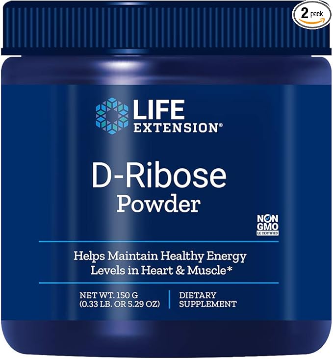 Life Extension D-RIBOSE Powder 150 gm (Multi-Pack)