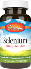 Carlson - Selenium 200 mcg Yeast-Free Prostate Health &amp Immune Support Antioxidant 180 capsules