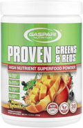 Gaspari Nutrition Greens and Reds: Organic Superfood Powder Immune Support Probiotics and Fiber Vegan and Non-GMO (30 Servings Mango Splash)