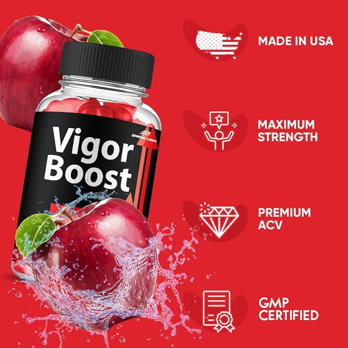 (1 Pack) VigorBoost Gummies Maximum Strength Supplement Advanced All Natural Vitamin Gummies