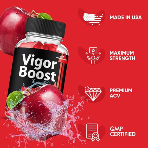 (1 Pack) VigorBoost Gummies Maximum Strength Supplement Advanced All Natural Vitamin Gummies
