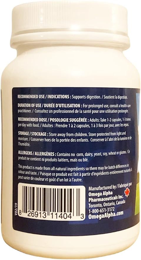 OmegaAlpha Multi-Zyme Digestive Enzyme-Capsules (180)