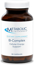 Metabolic Maintenance B-Complex - Supports Energy Circulation &amp Nerve Health - Methylated B Vitamins with Choline and Inositol - 90 Servings - 90 Capsules