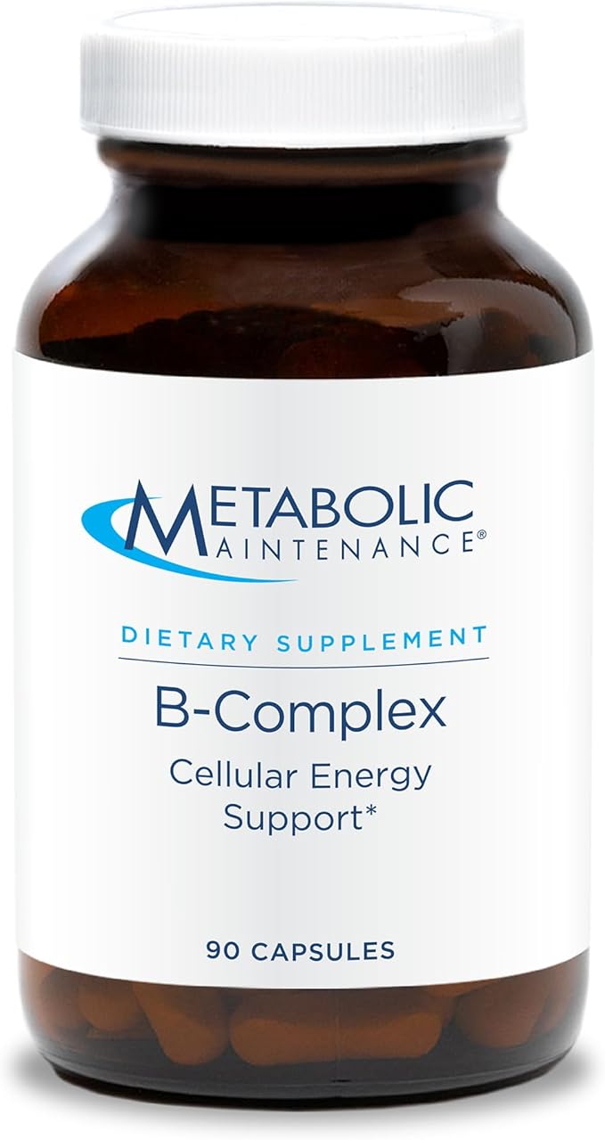Metabolic Maintenance B-Complex - Supports Energy Circulation &amp Nerve Health - Methylated B Vitamins with Choline and Inositol - 90 Servings - 90 Capsules