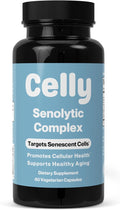 Celly Senolytic Complex | Longevity Supplement for Healthy Aging and Cellular Health with Quercetin and Fisetin | Targets Senescent Cells | 30 Servings | Non-GMO &amp 3rd Party Tested