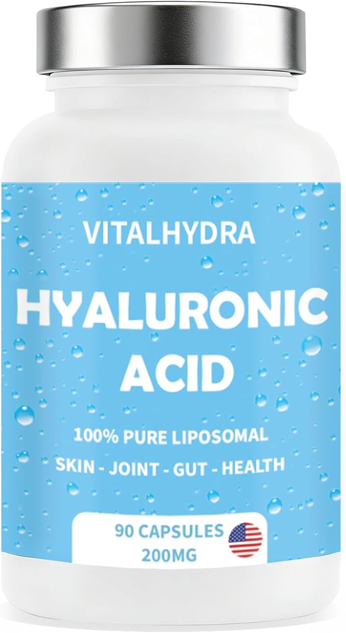 Hyaluronic Acid Hyaluronic Acid Joint Supplements Capsules Non-GMO and Gluten Free 90 Capsules 200mg (1 PCS)