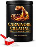 Carnivore Creatine® – Pure Micronized Creatine Monohydrate No Fillers Zero Carbs Unflavored – 300g (60 Servings)