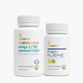 Xtendlife Healthy Gut Bundle - Omega 3/QH Premium CoQ10 &amp Kiwi-Klenz - for Digestion Bloating and Heart - 2 Item Bundle