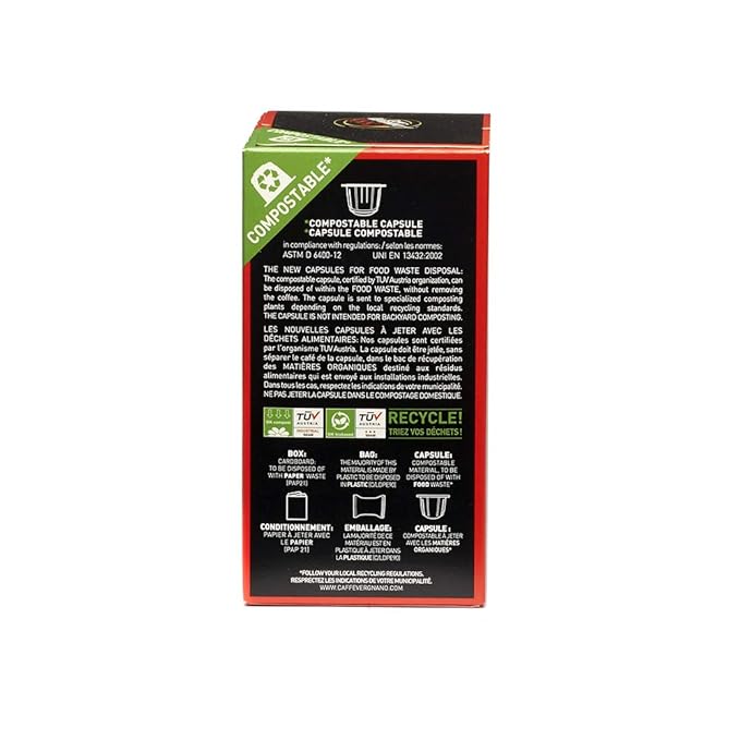 Caffe Vergnano Cremoso Capsules Compatible with Original Line Machines By Nespresso - 60 Capsules (6 packs - 10 capsules each) (Pack of 6)