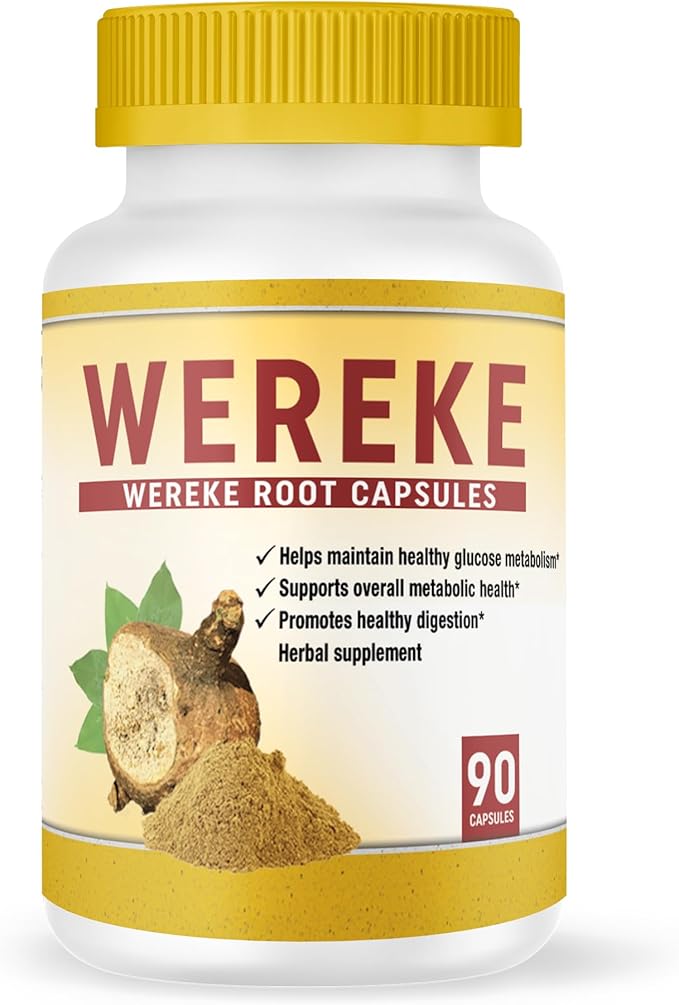 Wereke – Wereke Root Capsules. Guereque. Set of 2 Bottles. for Rheumatism Gastritis and as a Natural Anti-inflammatory.