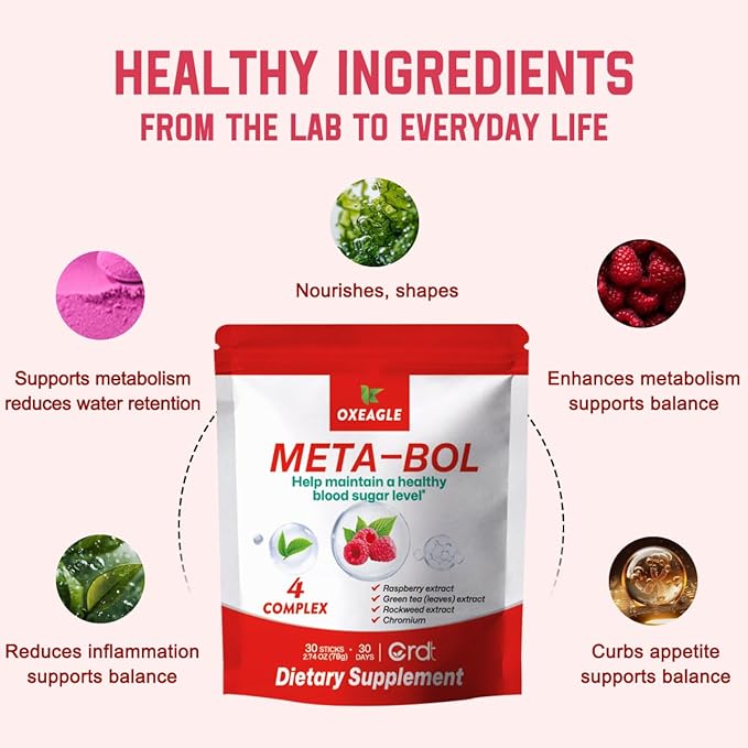 Oxeagle Hunger Supplement for Women &amp Men with Raspberry Ketone for Gut Health and Immunity. (1)