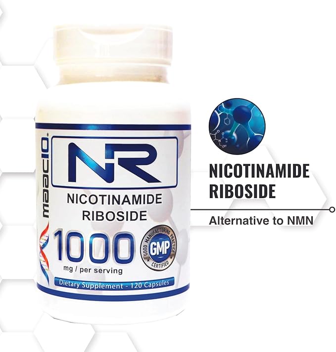 MAAC10 NR Nicotinamide Riboside 1000mg Serving | Third Party Lab Tested NAD+ Supplement | NMN Supplement Alternative.