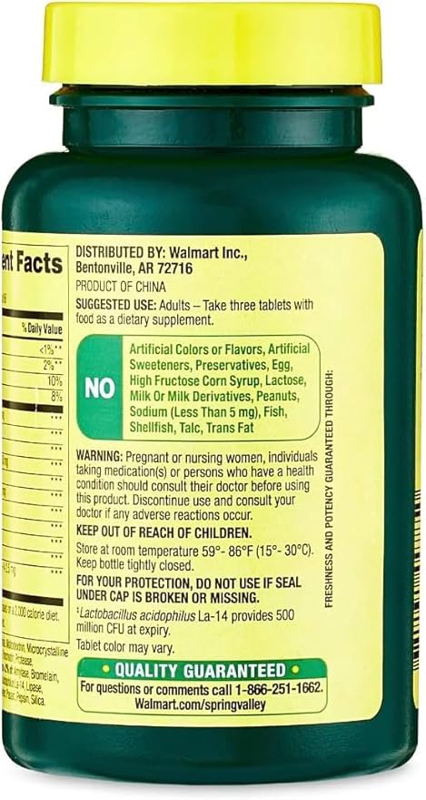 Valley Multi-Enzyme Probiotic 200 Tablets