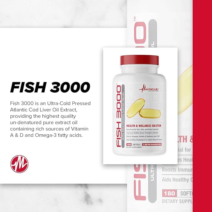 Metabolic Nutrition Fish 3000 (180count)