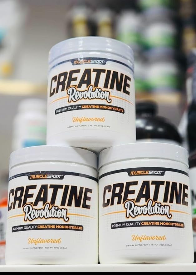 Musclesport Creatine Monohydrate Powder - Micronized Creatine Monohydrate - Energy Strength &amp Endurance - 300g Unflavored