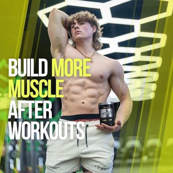 Alpha Lion Superhuman Post Workout Powder Muscle Builder Drink Creatine Monohydrate + More for Lean Muscle Growth Strength &amp Volume Supplement for Women &amp Men (25 Servings Muscle Marg)