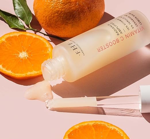 FarmHouse Fresh Vitamin C Face Serum. Hydrating &amp Brightening Serum Boost Radiance &amp Reduce Wrinkles. Vitamin C Booster 1 Fl. Oz.