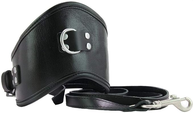 Isabella Sinclaire Leather Posture Collar with Leash