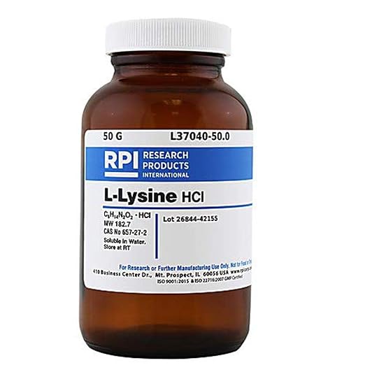 RPI L37040-500.0 L-Lysine Hydrochloride 500g