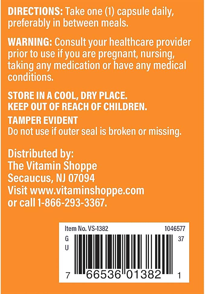 The Vitamin Shoppe L-Arginine 500MG - Nitric Oxide Production Circulation &amp Exercise Performance Support (300 Capsules)