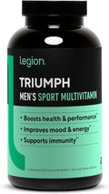 LEGION Triumph Men's Sport Vitamin - Complete Multivitamin for Men - Daily Vitamins for Men to Boost Health and Performance - Men's Multivitamin with 21 Vitamins &amp Minerals - 30 Servings