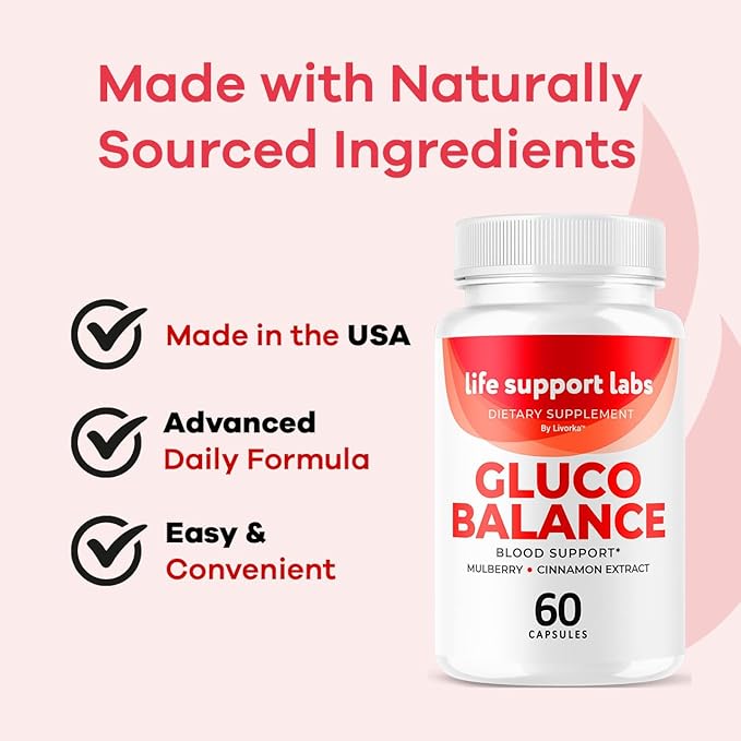 Life Support Labs Capsules - Official LifeSupportLabs Blood Support Health Balance Supplement Pills Premium Multivitamin Advanced Formula for Health &amp Wellness 60 Capsules for 1 Month