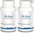 Biotics Research Rb Zyme Whole Food Rubidium Source Ultra Trace Mineral Glandular Health. 100 Tablets (Pack of 2)