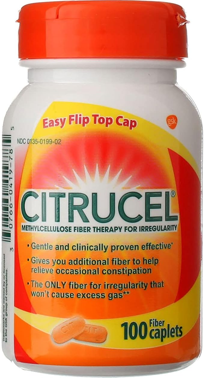 Citrucel Caplets 100 Caplets (Pack of 7)