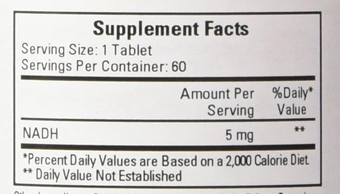 Cardiovascular Research Nadh Tablets 60 Count