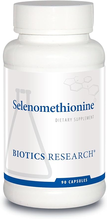 Biotics Research Selenomethionine – High Potency Selenium Thyroid Gland Function DNA Production Cognitive Health Potent Antioxidant. 90 Capsules