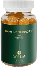 WEEM Immune Support Gummies - Vitamin C - Zinc - Echinacea - Health System Support - Alternative to Pills Gluten-Free Natural Supplement for Kids and Adults - 1 Pack