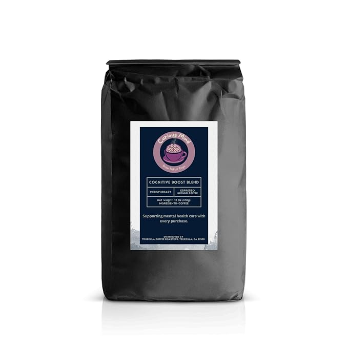 Curious Mind Coffee Espresso (12 oz Cognitive Boost Blend)