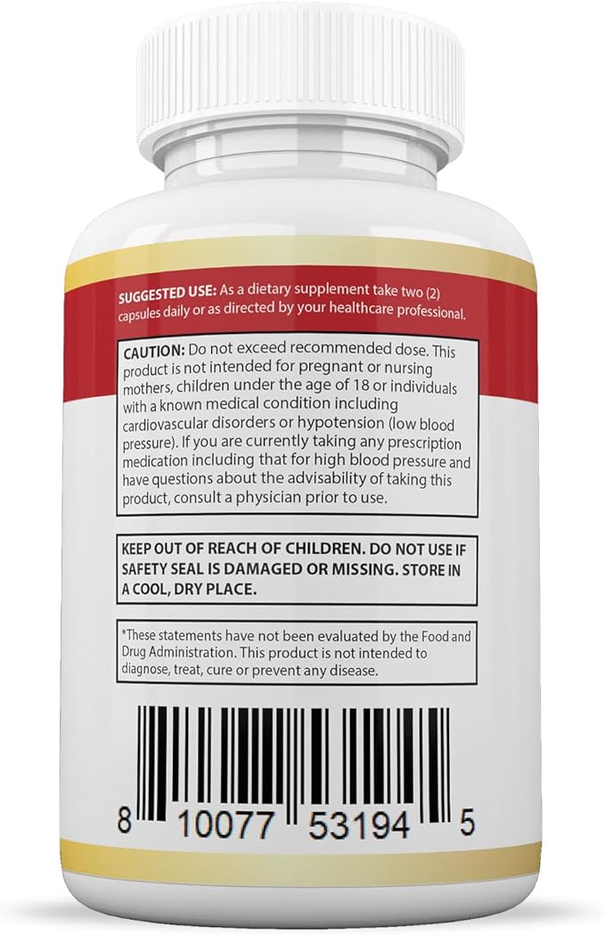 Justified Laboratories (2 Pack Blood Balance Max 1295MG Formula Supplement Pills 120 Capsules
