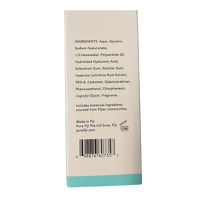 Pure Fiji Hyaluronic Acid Booster for Face Moisturizer Hyaluronic Acid Serum and Collagen Face Serum Help Moisturization and Smooth Fine Lines and Wrinkles (1 Fl.oz /30ml)