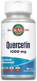 KAL Quercetin 1000mg Immune Support Supplement Bioflavonoids for Immune Defense and Overall Health Support Vegan Gluten Free Non-GMO 60-Day Guarantee 60 Servings 60 Tablets