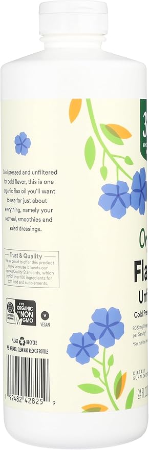 365 by Whole Foods Market Organic Flax Oil High Lignan 24 Fl Oz