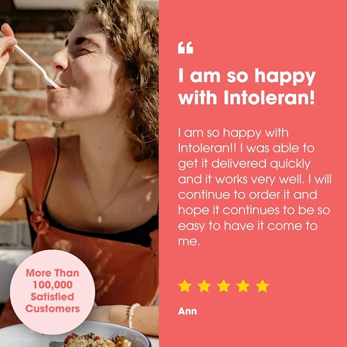 Intoleran Carbostarch Digestive Enzymes - 108 Capsules | Helps Digest Starch Sucrose Lactose and Complex carbohydrates | FODMAP Intolerance | Highly Dosed Supplement | Pure &amp Vegan