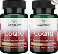 Swanson CoQ10 - Helps Promote Heart Health Energy Support &amp Aids Overall Cardiovascular System Health - Helps Maintain Coenzyme Q10 Supplement - (30 Softgels 400mg Each) (2 Pack)