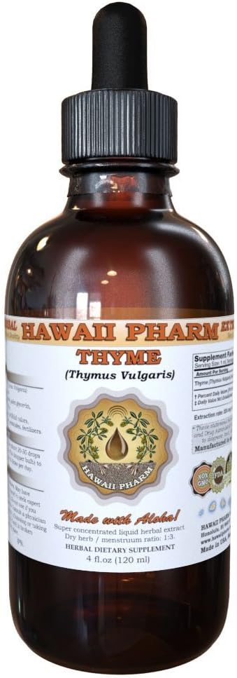 Hawaii Pharm Thyme (Thymus vulgaris) Liquid Extract 4 fl.oz