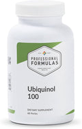 Professional Formulas Ubiquinol 100 - Kaneka Ubiquinol Active antioxidant Form of coenzyme Q10 to Support maintaining Healthy Immune and Circulatory Systems - Gluten Free 60 Perles Orange