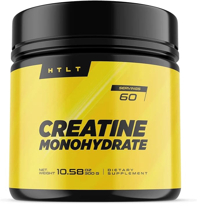 Creatine Monohydrate by HTLT | 5g of Pure Creatine Monohydrate Per Serving | Unflavored Instantized Creatine Monohydrate Powder | Just Add and Mix Into Your Protein Shakes (60 Servings)