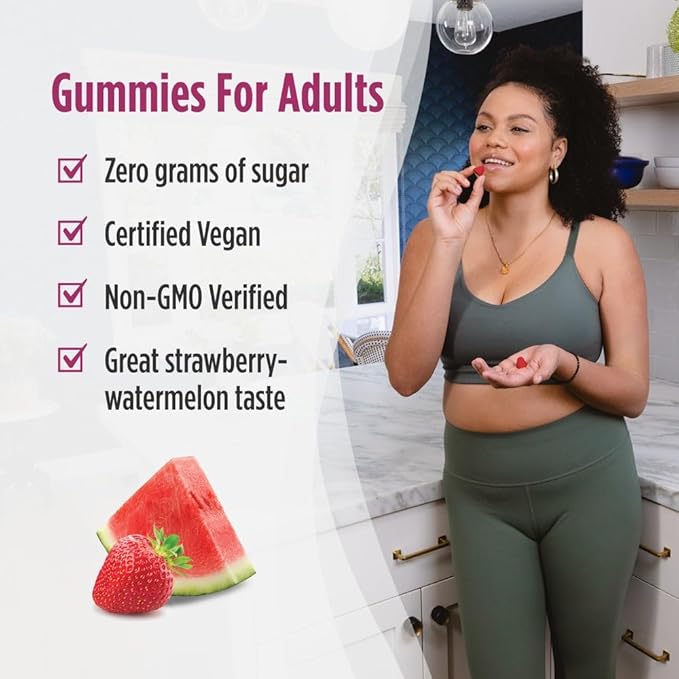 Nordic Naturals Vegan Probiotic Gummies Bundle - Zero Sugar Kids Probiotic Gummies - Strawberry Watermelon Flavor - 30 Gummies Zero Sugar Probiotic Gummies - Strawberry Watermelon Flavor - 40 Gummies