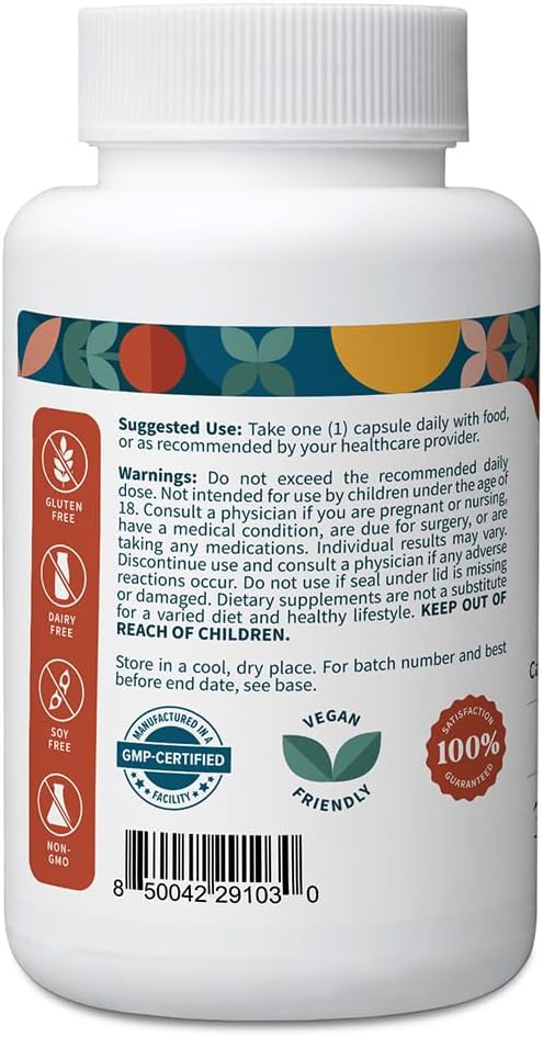 Pattern Wellness CoQ10 – 200mg Ubiquinone with BioPerine® Black Pepper Extract – Cellular Energy &amp Vitality Support – Non-GMO – 30 Vegan Capsules*