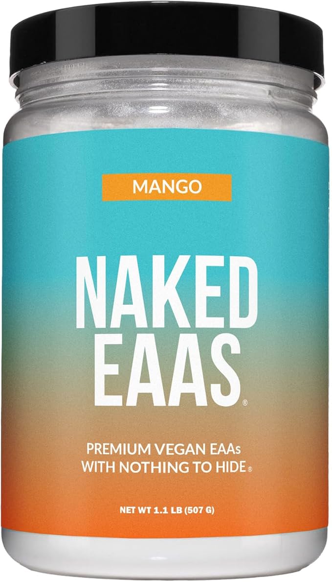 NAKED Mango EAAs Amino Acids Powder Vegan Essential Amino Acids Instantized All Natural EAA Powder Supplement 1.1LB - 26 Servings