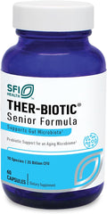 Klaire Labs SFI Health Ther-Biotic Probiotics for Seniors - Digestive &amp Immune Support for Senior Men &amp Women Over 60 - Bifidobacterium &amp Lactobacillus - Adult Probiotic - Dairy-Free (60 C