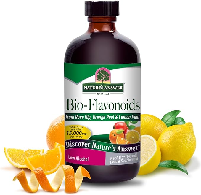Nature's Answer Bio-Flavonoids and Rose Hips with Organic Alcohol 8-Fluid Ounces