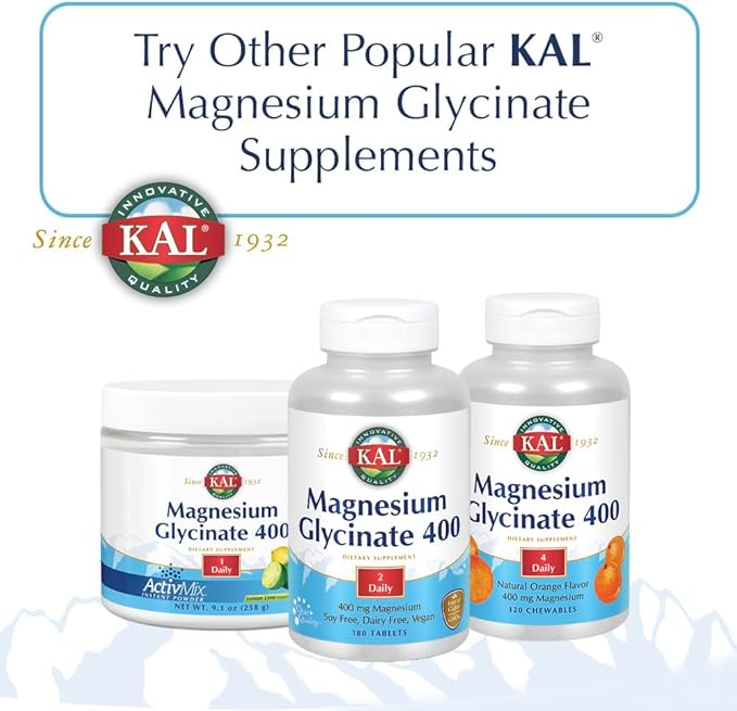 KAL Extra Strength Calcium Magnesium Tablets 250 Count