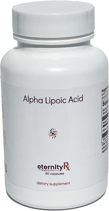 Alpha Lipoic Acid 300mg – Vegan ALA Supplement for Nerve Health Energy– 60 Capsules – Doctor Formulated Gluten-Free Non-GMO – by Eternity Medicine